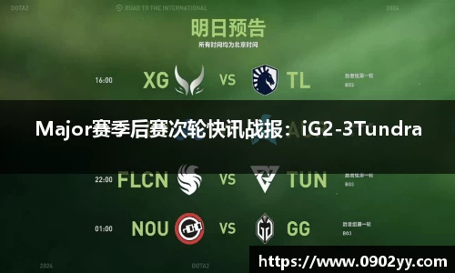 Major赛季后赛次轮快讯战报：iG2-3Tundra